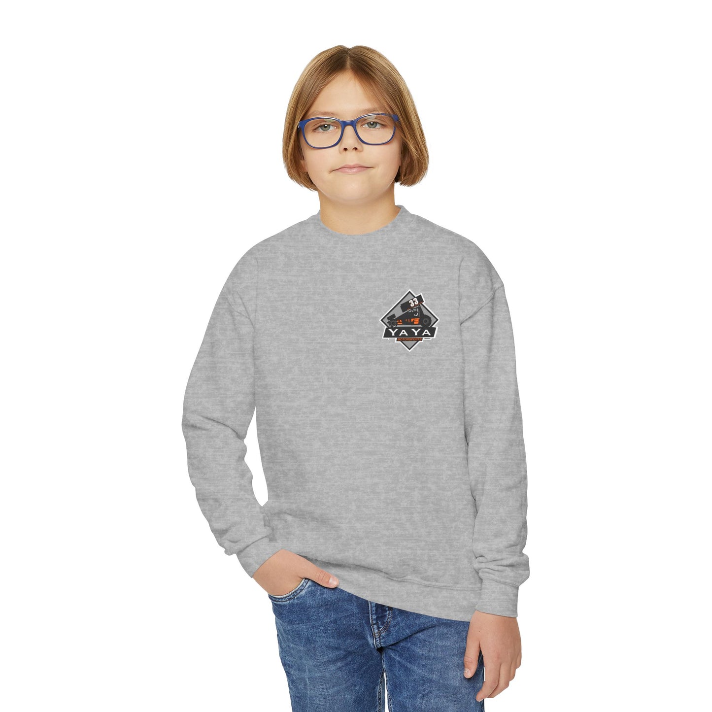 Maverick Stone- (Kids) YaYa MOTORSPORTS- Crewneck Sweatshirt