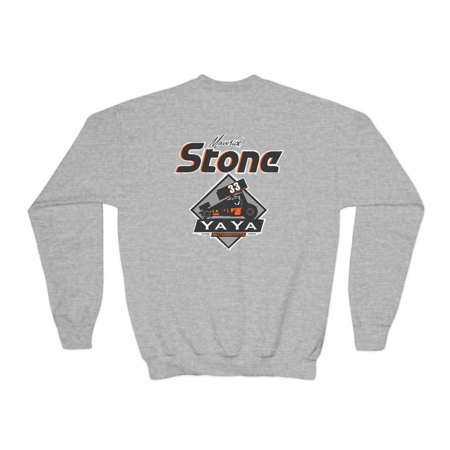 Maverick Stone- (Kids) YaYa MOTORSPORTS- Crewneck Sweatshirt