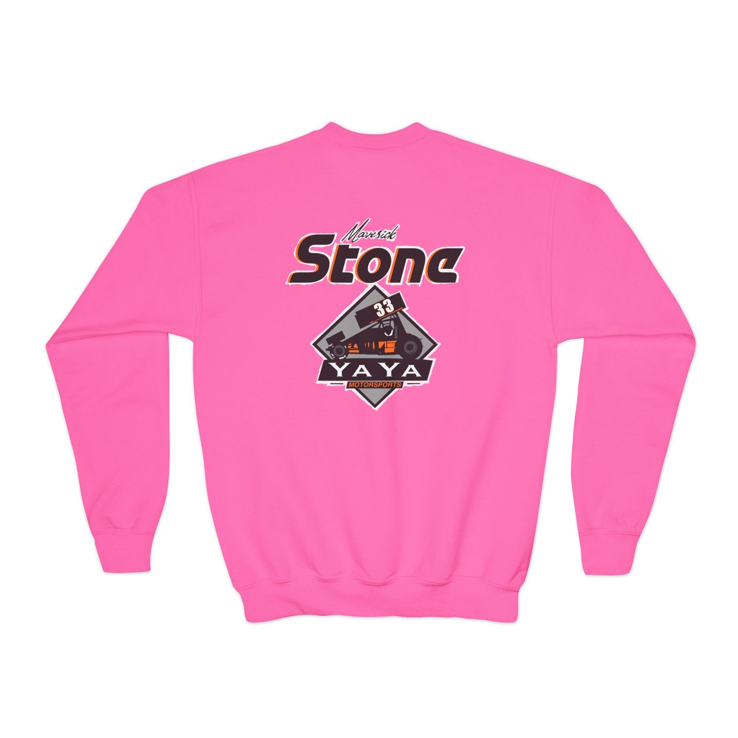 Maverick Stone- (Kids) YaYa MOTORSPORTS- Crewneck Sweatshirt