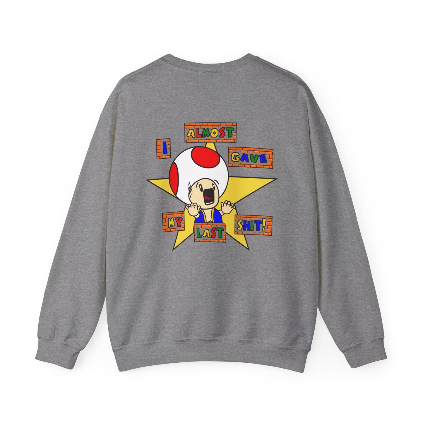 Toad-Funny Unisex Sweatshirt - Humorous Gift for Gamers, Comfy Crewneck, Unique Graphic Sweatshirt, Casual Wear,