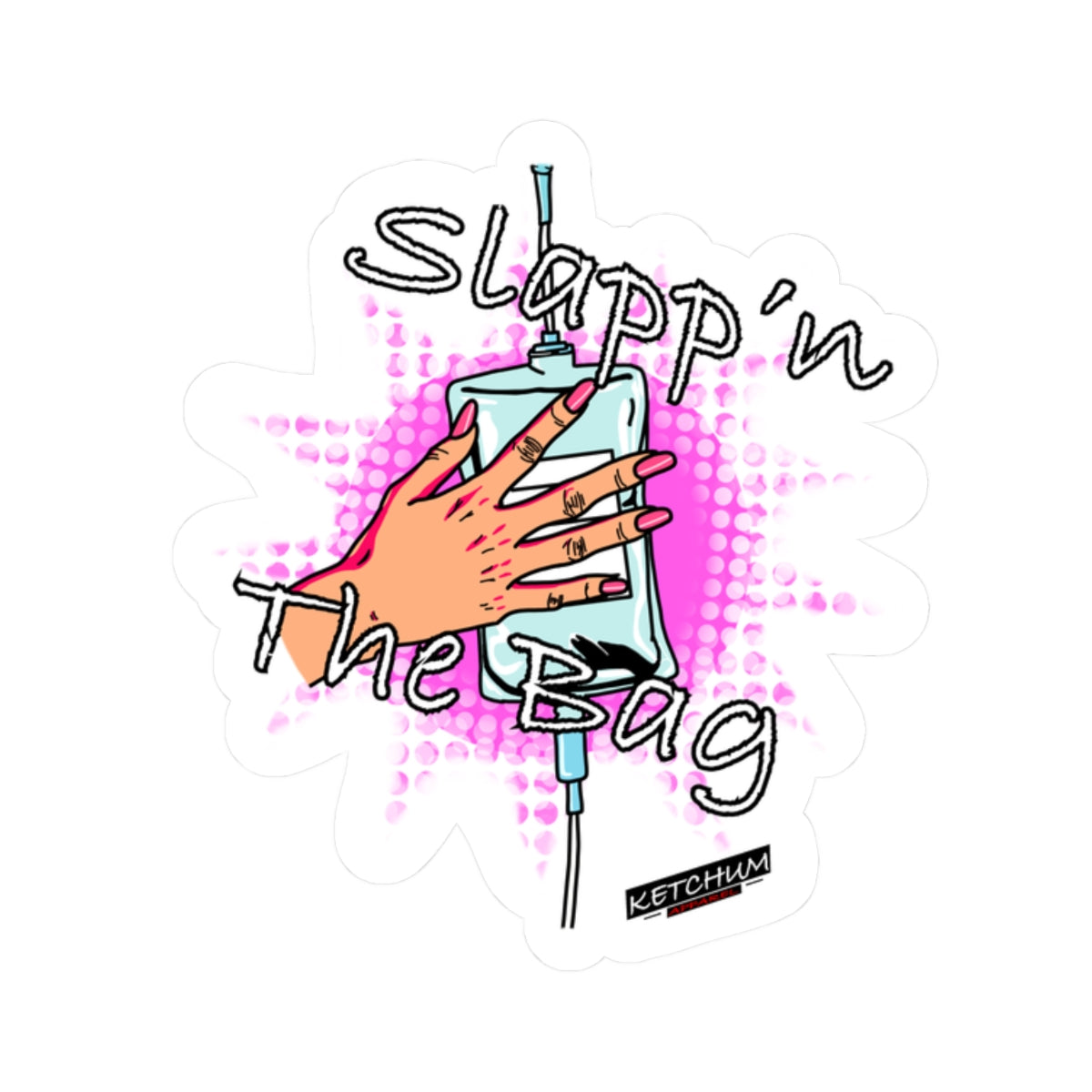 Slapp'n The Bag Kiss-Cut Stickers | Fun Vinyl Decals for Laptop, Water Bottle, Journals, Party Favors, Nurse Gifts