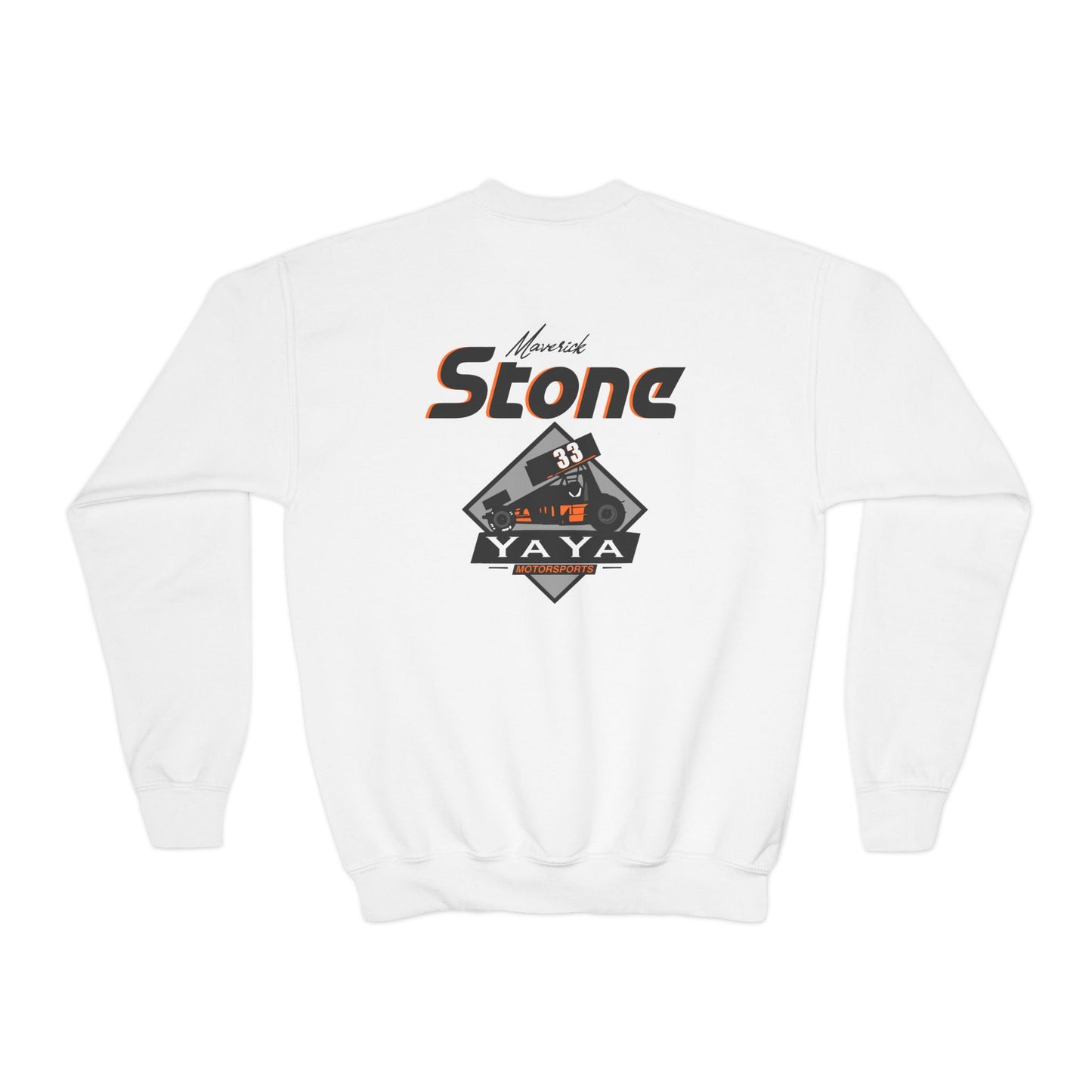 Maverick Stone- (Kids) YaYa MOTORSPORTS- Crewneck Sweatshirt